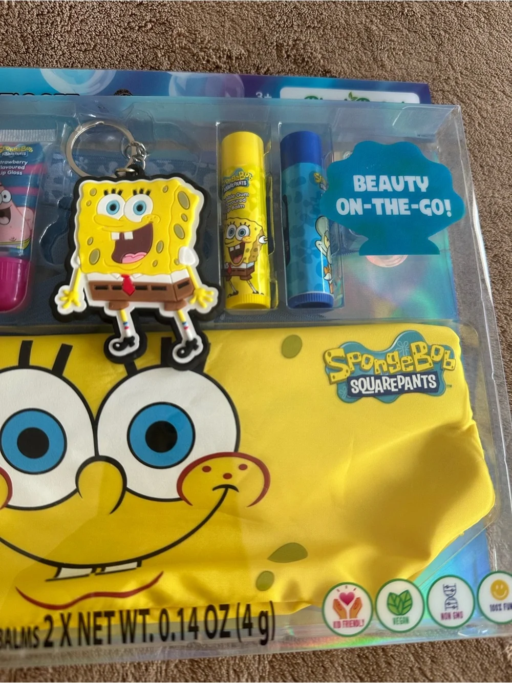 SpongeBob SquarePants Kids' Yellow Cosmetic Set